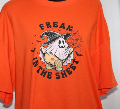 Freak In The Sheets  Short Sleeve, Crew Neck, T Shirt