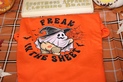 Freak In The Sheets  Short Sleeve, Crew Neck, T Shirt