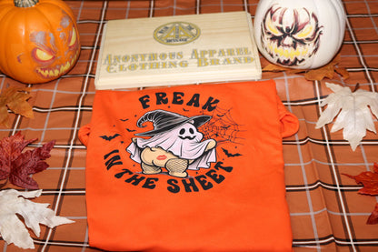 Freak In The Sheets  Short Sleeve, Crew Neck, T Shirt