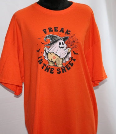 Freak In The Sheets  Short Sleeve, Crew Neck, T Shirt