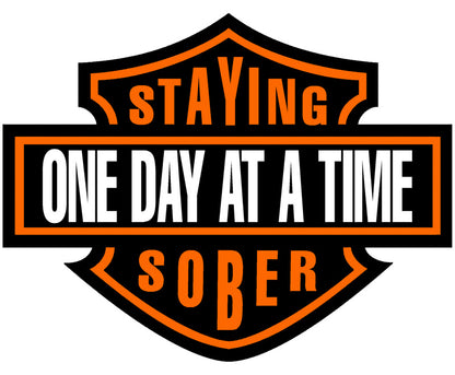 Staying Sober One Day At A Time - Short Sleeve, Crew Neck, T-Shirt