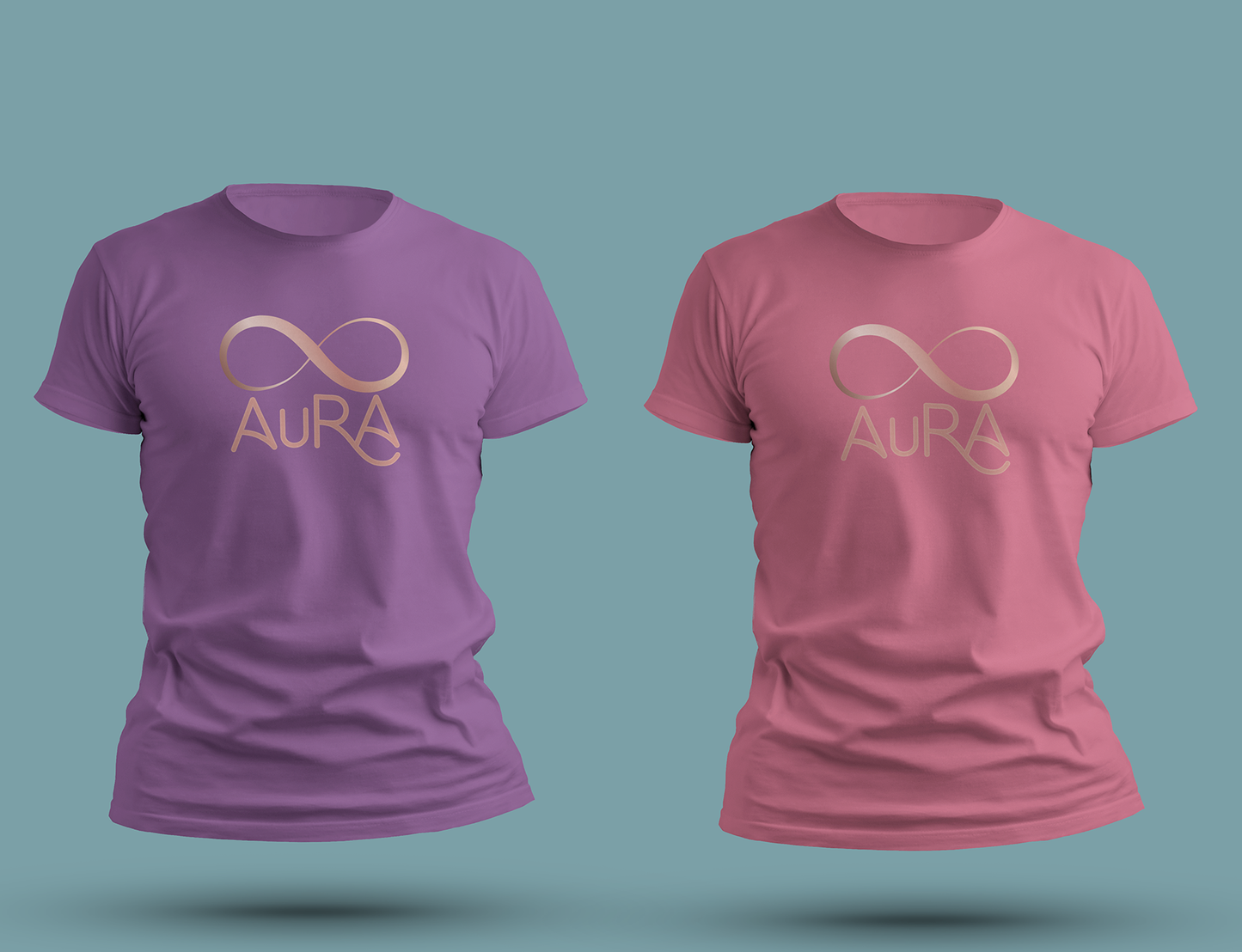 Infinite Aura - Rose Gold - Short Sleeve, Crew Neck, T-Shirt