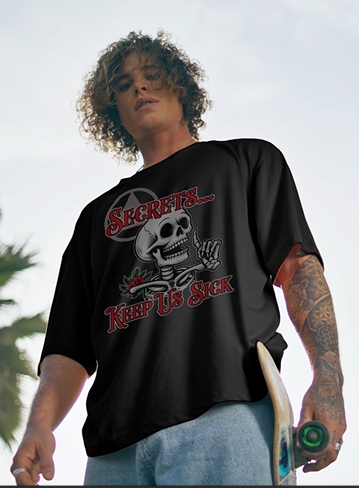 Secrets Keep Us Sick - Short Sleeve, Crew Neck, T-Shirt