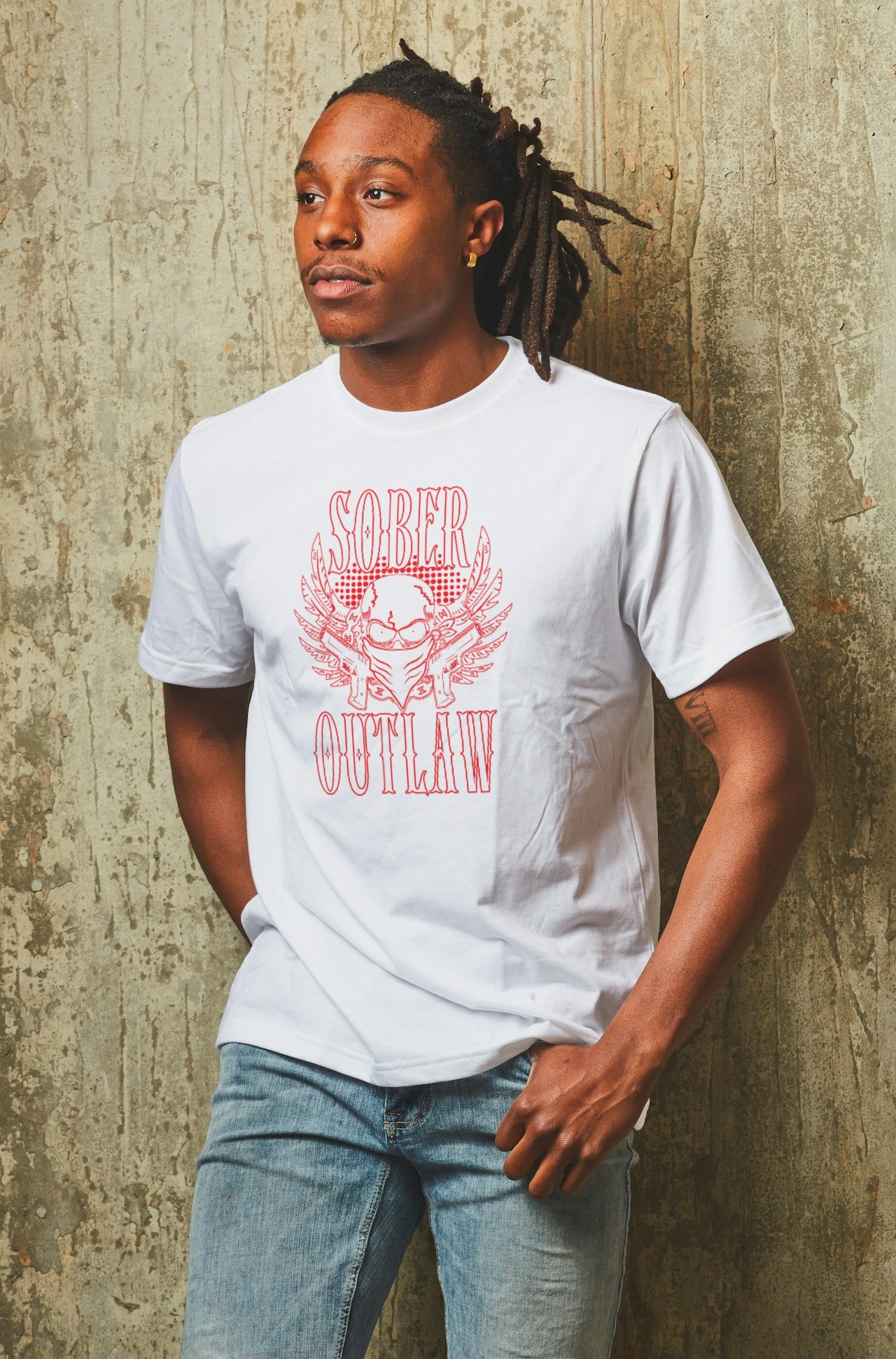 Sober Outlaw - Short Sleeve, Crew Neck, T-Shirt