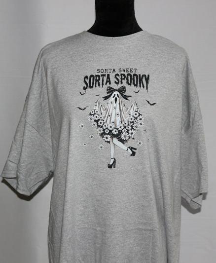 Sorta Spooky - Short Sleeve, Crew Neck, T-Shirt