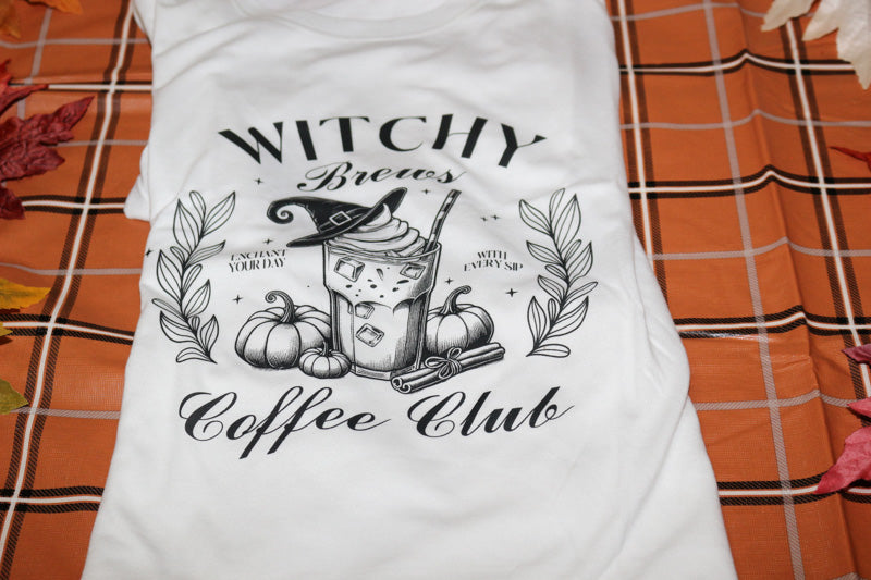 Witchy Brews - Short Sleeve, Crew Neck, T-Shirt